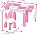 BRINQUEDO INFANTIL MESA MULTIFUNCIONAL INTERATIVA ROSA - Imagem 2