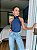 Blusa Acetinada Amanda - Azul - Imagem 3