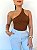 Blusa um ombro Luana - Marrom - Imagem 2