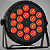 Canhao De Led Luz De Palco Refletor Par Led 18 Leds 12w Rgbw Quadriled 216w Automatico Ritmico Dmx - 127/220v - Imagem 1