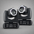 Kit 2 Moving Head Led Beam 100w Disco de Cor Desenho Prisma Borda Led Ritmico Dmx Iluminacao Profissional - 127/220v - Imagem 1