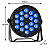 Canhao De Led Luz De Palco Refletor Par Led 18 Leds 18w Rgbwauv Hexaled 324w Automatico Ritmico Dmx - 127/220v - Imagem 4