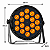 Canhao De Led Luz De Palco Refletor Par Led 18 Leds 18w Rgbwauv Hexaled 324w Automatico Ritmico Dmx - 127/220v - Imagem 4