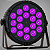 Canhao De Led Luz De Palco Refletor Par Led 18 Leds 18w Rgbwauv Hexaled 324w Automatico Ritmico Dmx - 127/220v - Imagem 1