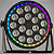 Canhao De Led Luz De Palco Refletor Par Led 18 Leds 12w Rgbw Quadriled 216w Borda Led Automatico Ritmico Dmx - 127/220v - Imagem 1
