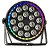 Canhao De Led Luz De Palco Refletor Par Led 18 Leds 18w Rgbwauv Hexaled 324w Borda Led Automatico Ritmico Dmx - 127/220v - Imagem 1