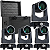 Kit 4 Moving Head Beam VM-B230 Mini 7R 230w Arco Iris Borda Led Foco Eletronico - Imagem 1