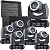 Kit 6 Moving Head Beam VM-100WB 100w Borda Led - Imagem 1