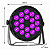 Canhao De Led Luz De Palco Refletor Par Led 18 Leds 18w Rgbwauv Hexaled 324w Automatico Ritmico Dmx - 127/220v - Imagem 4