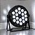 Canhao De Led Luz De Palco Refletor Par Led 18 Leds 12w Rgbw Quadriled 216w Automatico Ritmico Dmx - 127/220v - Imagem 2