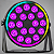 Canhao De Led Luz De Palco Refletor Par Led 18 Leds 18w Rgbwauv Hexaled 324w Borda Led Automatico Ritmico Dmx - 127/220v - Imagem 1
