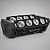 Moving Led Spider Beam 8 Leds 12w Rgbw Quadriled 96w Automatico Ritmico Dmx Iluminacao Dj Profissional - 127/220v - Imagem 1
