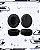 Almofada de Substituição para Fones de Ouvido (Compatível com HyperX) - Earpads Thicken Velvet ( 1 PAR ) - Imagem 1