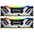 Memória RAM Kingston Fury Renegade DDR5 96GB (2x48GB) 6400 MT/s RGB - Preto / Prata (KF564C32RSAK2-96) - Imagem 1