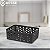 Kit 8 Cestos Organizador Multiuso P 19x13 Preto Usual Utilidades - Imagem 2