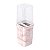 Porta Escovas e Creme Dental de Plástico com Tampa Classic Fosca Mármore Rosa - Imagem 1