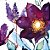 Guardanapo de Papel Purple Flower Alemão - Imagem 2
