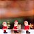 Trio de Papai Noel Miniatura - Imagem 1