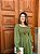 Vestido com lastex - Manga longa (Verde Militar) - Imagem 2