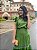 Vestido com recorte em griper (Verde) - Imagem 5