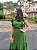 Vestido com recorte em griper (Verde) - Imagem 3