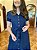 Chemise longa de linho (Azul Marinho) - Imagem 3
