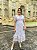 Vestido de laise (Branco e Dourado) - Imagem 1