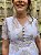 Vestido de laise (Branco e Dourado) - Imagem 9