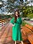 Vestido transpassado (crepe dunna) - Verde - Imagem 1
