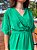 Vestido transpassado (crepe dunna) - Verde - Imagem 6