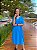 Vestido transpassado (crepe dunna) - Azul - Imagem 3