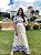 Vestido longo transpassado (Azul) - Imagem 1