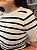 Blusa de modal listrada (Branco/Preto) - Imagem 2
