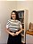 Blusa de modal listrada (Branco/Preto) - Imagem 3