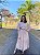 Vestido transpassado liso (Areia) - Imagem 5