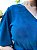 Vestido transpassado liso (Azul Petróleo) - Imagem 4