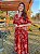 Vestido transpassado estampado (Telha) - Imagem 3