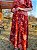 Vestido transpassado estampado (Telha) - Imagem 5