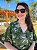 Vestido transpassado estampado (Verde Militar) - Imagem 2