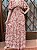 Vestido longo transpassado estampado (Rosê) - Imagem 5