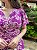 Vestido longo transpassado estampado (Fúcsia) - Imagem 2