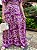 Vestido longo transpassado estampado (Fúcsia) - Imagem 5