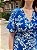 Vestido longo transpassado estampado (Azul) - Imagem 2