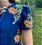 Vestido longo florido (Azul marinho) - Imagem 5