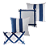 Kit 4 Capas de Almofada Deminas - Coleção Despertar Cru - Azul - Imagem 1