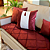 Capa de almofada Decorativa Deminas 45x45 - Veludo Inca - Marsala - Imagem 2
