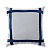 Capa de Almofada Decorativa Deminas 45x45 - Coleção Despertar Cru- Cruzada - Azul - Imagem 1