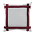 Capa de Almofada Decorativa Deminas 45x45 - Coleção Despertar Cru- Cruzada - Marsala - Imagem 1