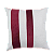 Capa de Almofada Decorativa Deminas 45x45 - Coleção Despertar Cru - Duas Faixas - Marsala - Imagem 1