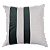Capa de Almofada Decorativa Deminas 45x45 - Coleção Despertar Cru- Duas Faixas - Verde - Imagem 1
